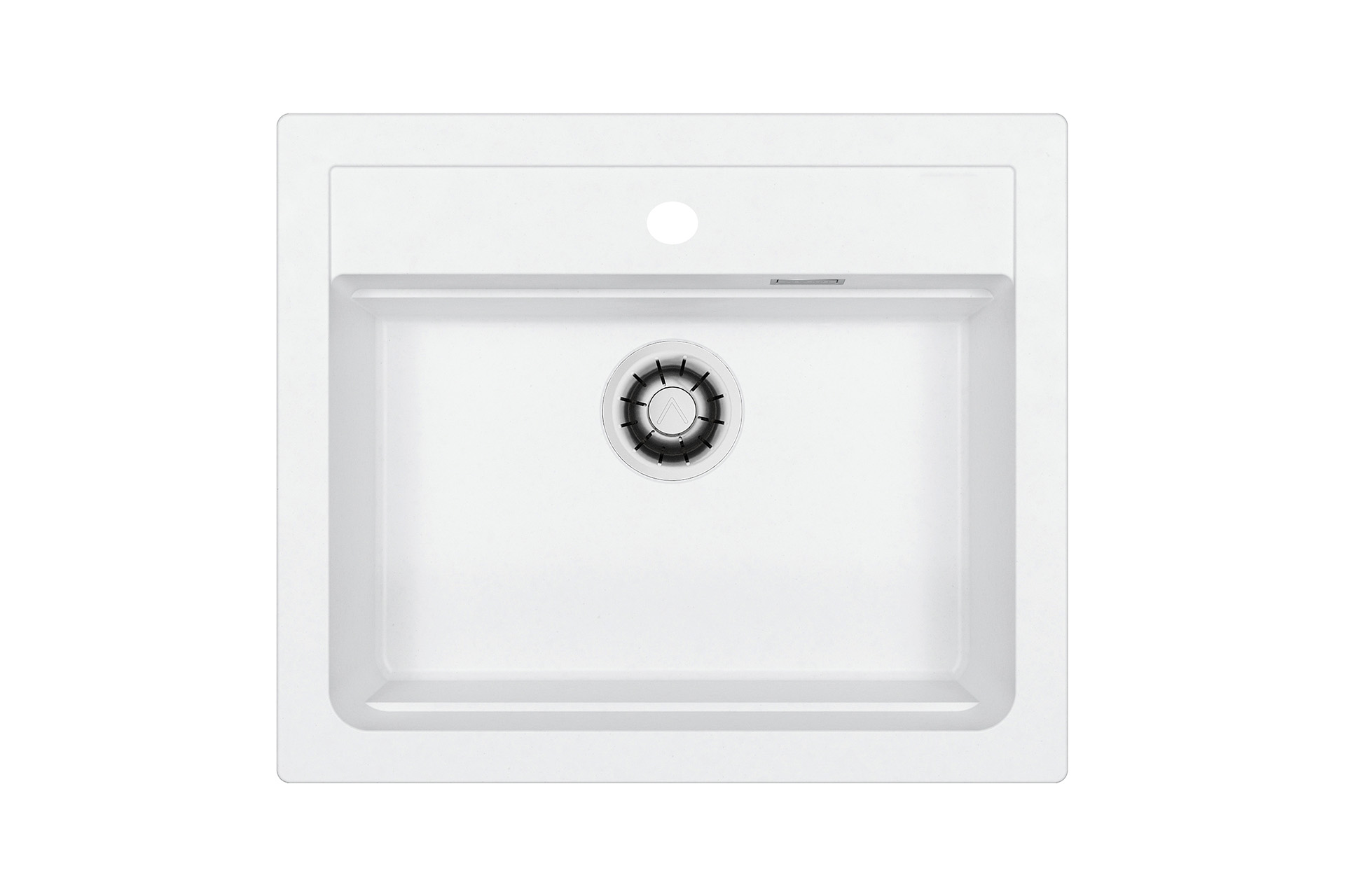 Pachet chiuvetă Alveus Atrox 30 Alb + baterie Jana G11 alb + sită inox - imagine 2