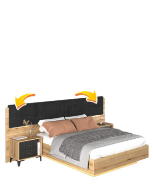 Set 2 tetiere tapițate L60