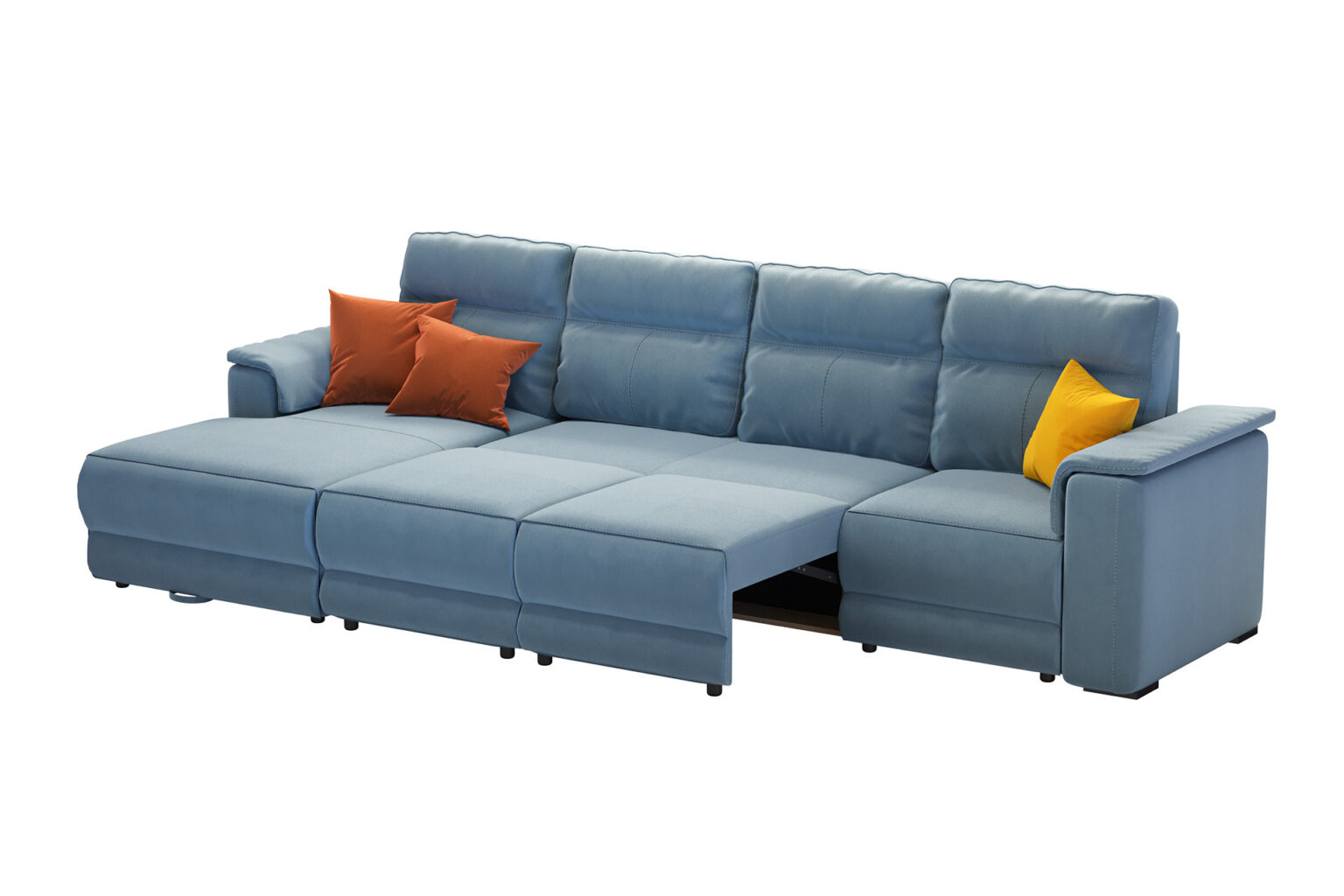 Pachet colțar modular extensibil Avalon cu ladă pentru depozitare